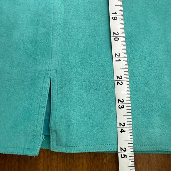 St.Croix Knits Jacket, Blouse, Skirt Set Women's Wool Ultrasuede Cardigan 12, 36 - Picture 10 of 15